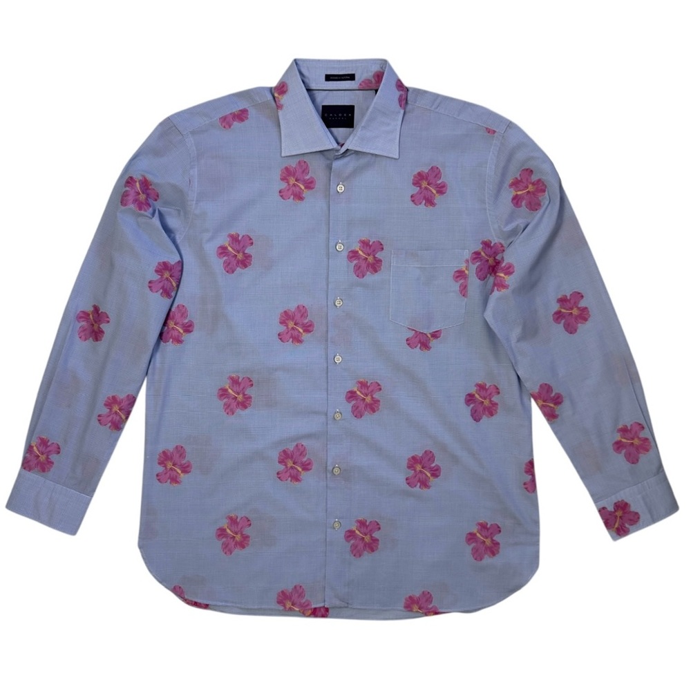 Calder Carmel Limited Edition Floral Print Shirt 1/70 Blue XL